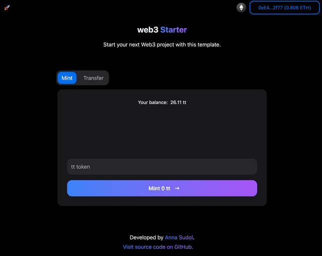 Web3 Wagmi CLI Starter